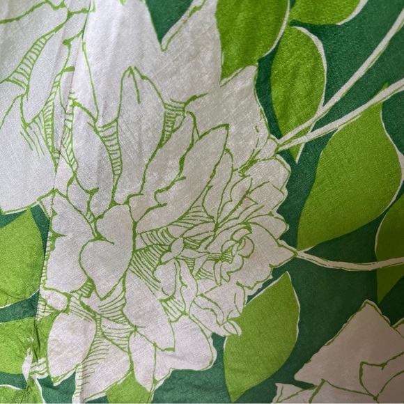 Trina Turk Silk Green Floral Dress Sz 8 – Made in USA – Vintage Y2K Style – Read - Picture 5 of 8